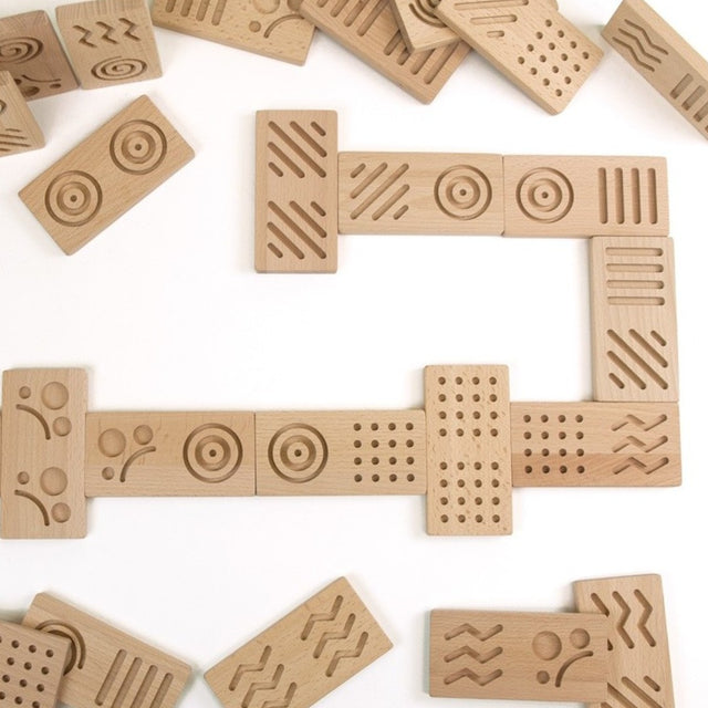 Drveni taktilni domino