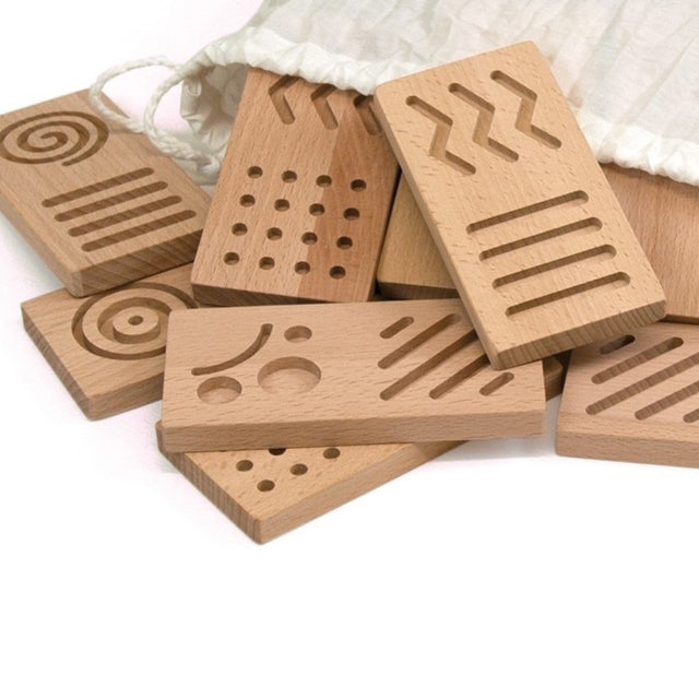 Drveni taktilni domino