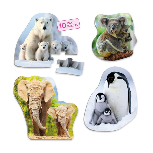 Maxi puzzle: Životinje i njihova mladunčad