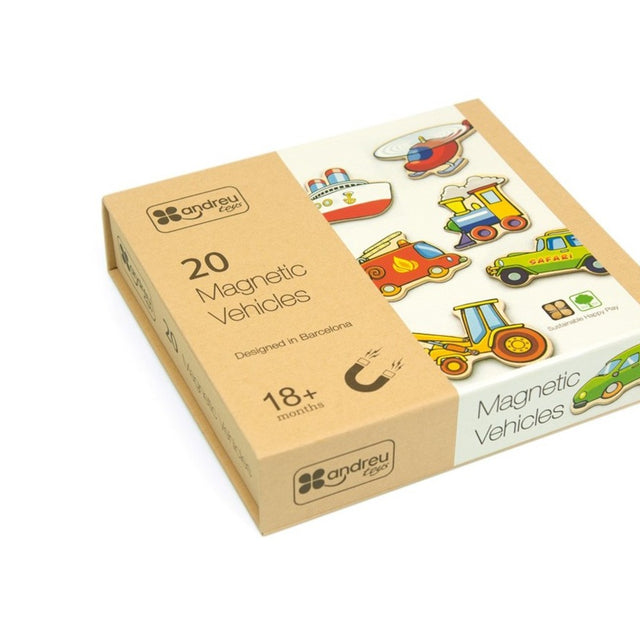 Drveni magneti - vozila (set od 20 kom)