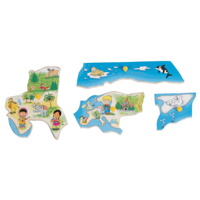 Puzzle u obliku karte svijeta