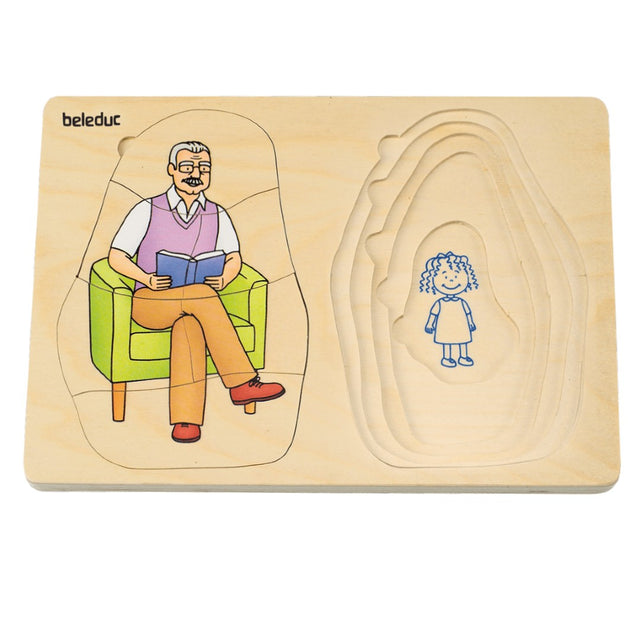 Slojevite puzzle: Baka i Djed