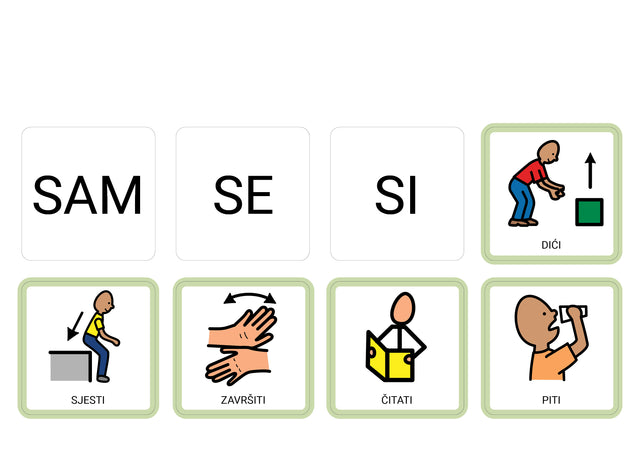 INClude® radna ploča, Knjige s komunikacijskim simbolima i Sržni rječnik