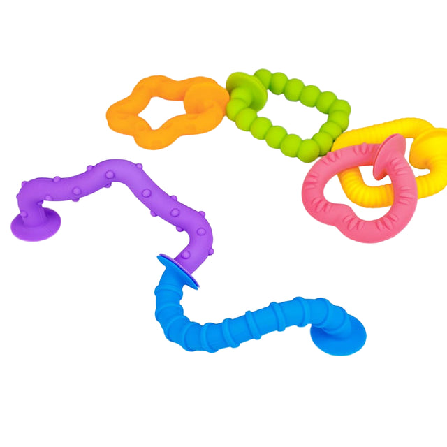 Taktilni silikonski prstenovi - set od 6