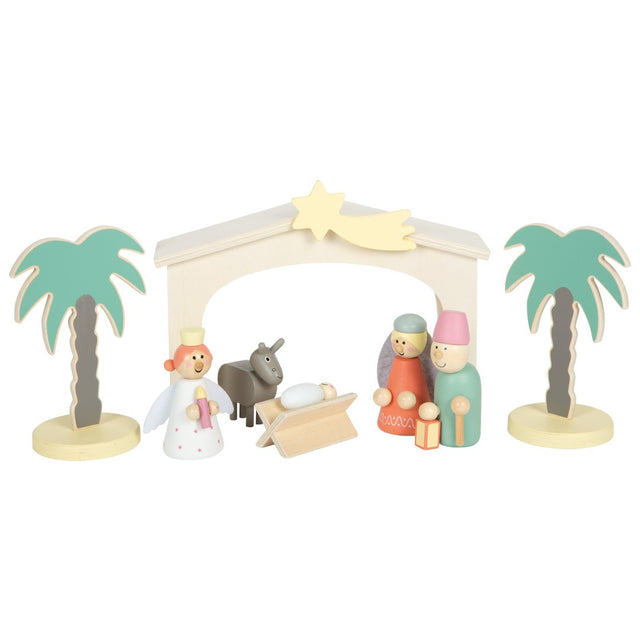 Drveni set jaslica
