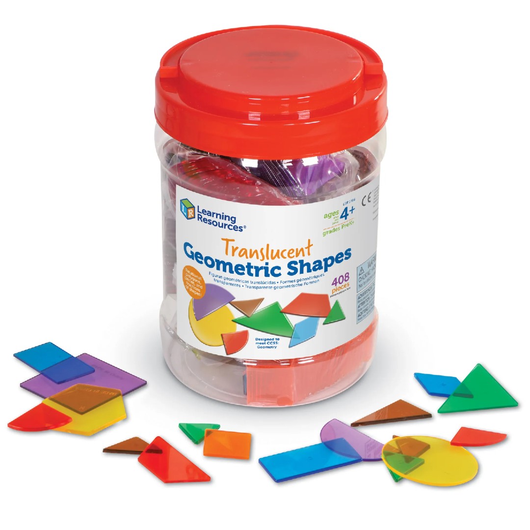 Prozirni geometrijski oblici II (408 komada)