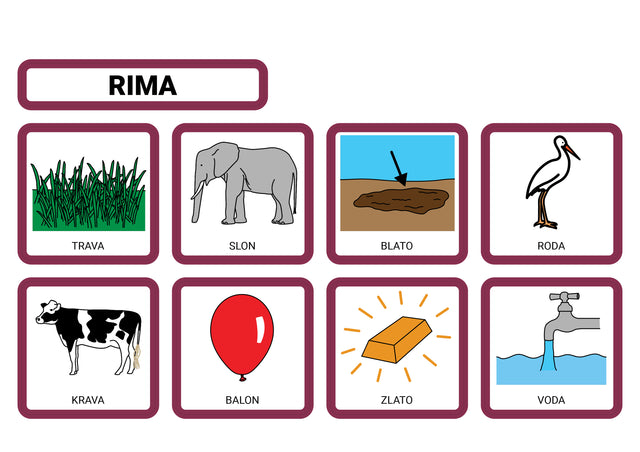 INClude® radna ploča, Knjige s komunikacijskim simbolima i Sržni rječnik
