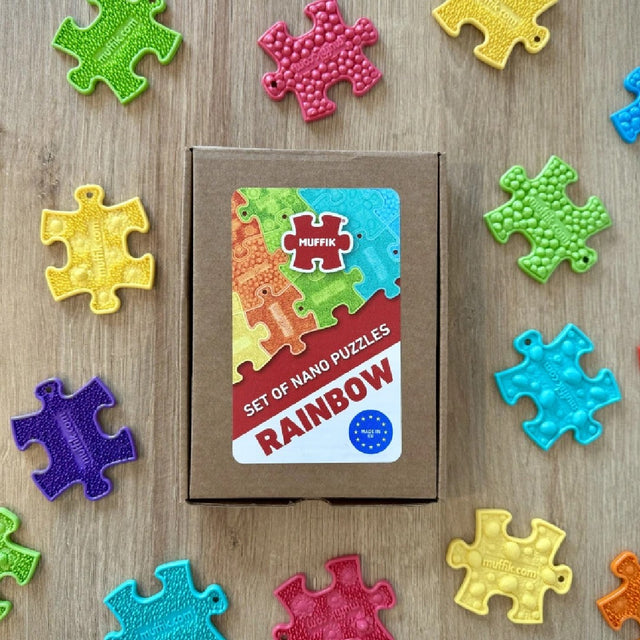 Ortopedske puzzle - setovi šarenih taktilnih privjesaka