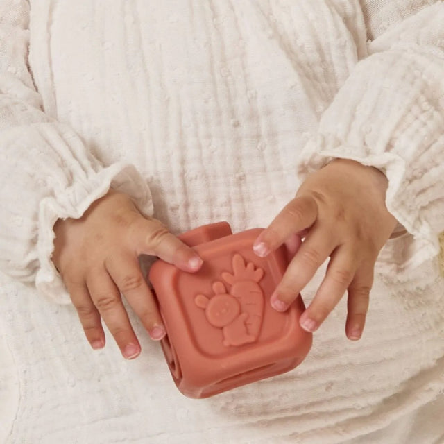 Taktilne silikonske kocke - set od 6 komada