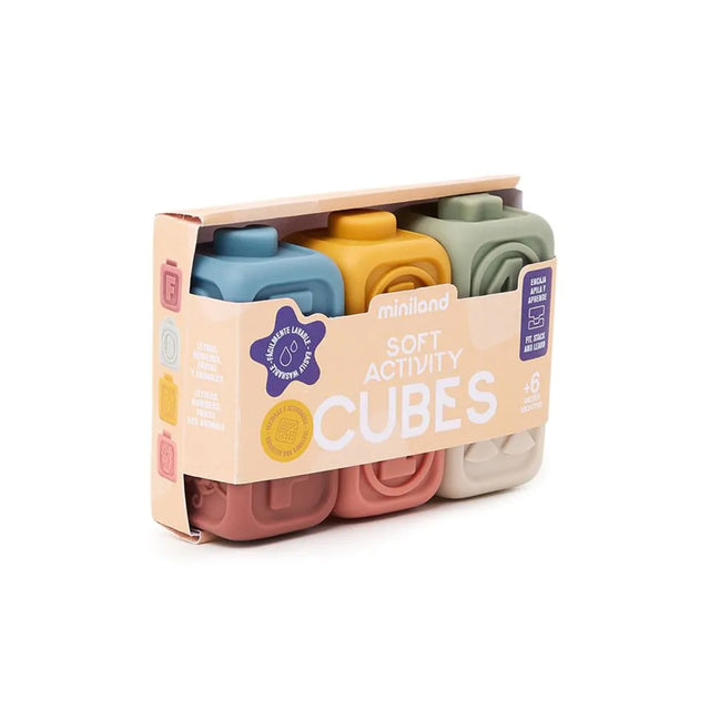 Taktilne silikonske kocke - set od 6 komada