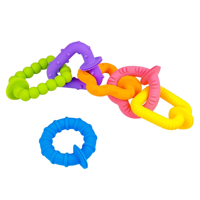 Taktilni silikonski prstenovi - set od 6